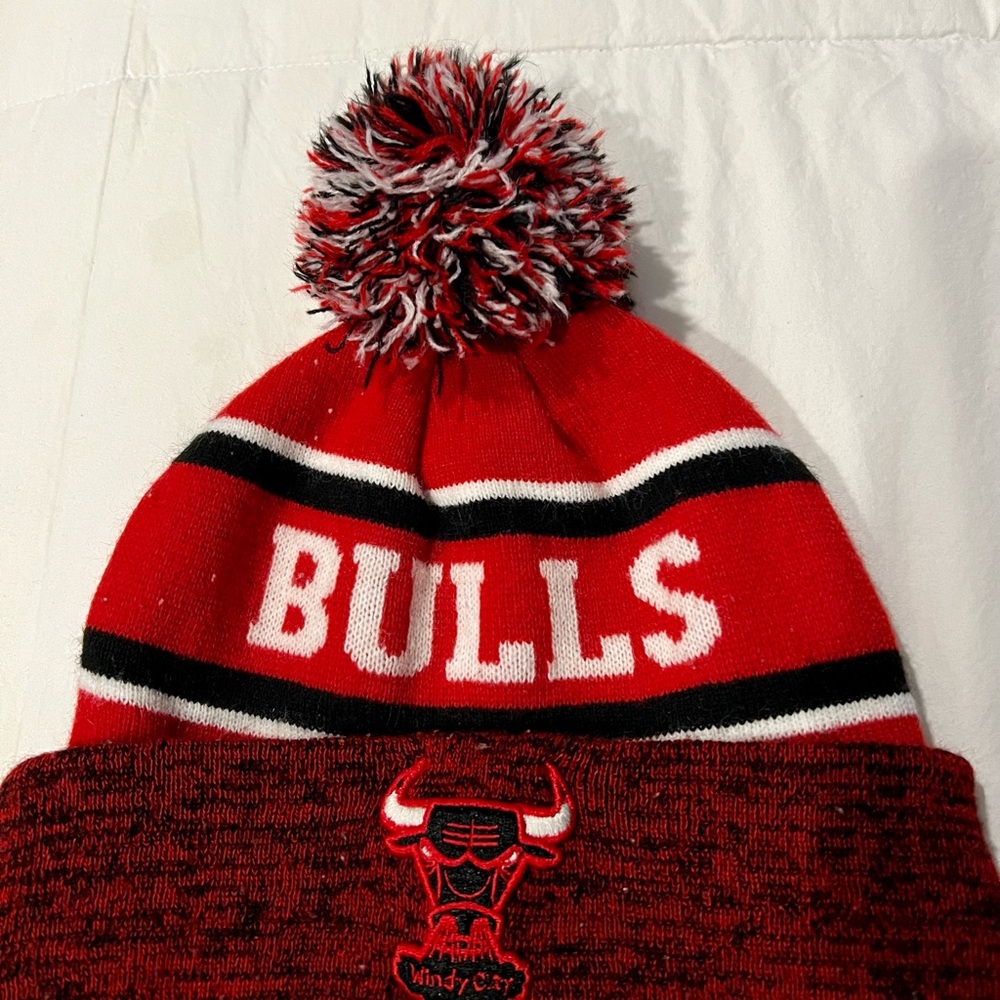 Chicago Bulls Red Knit Beanie